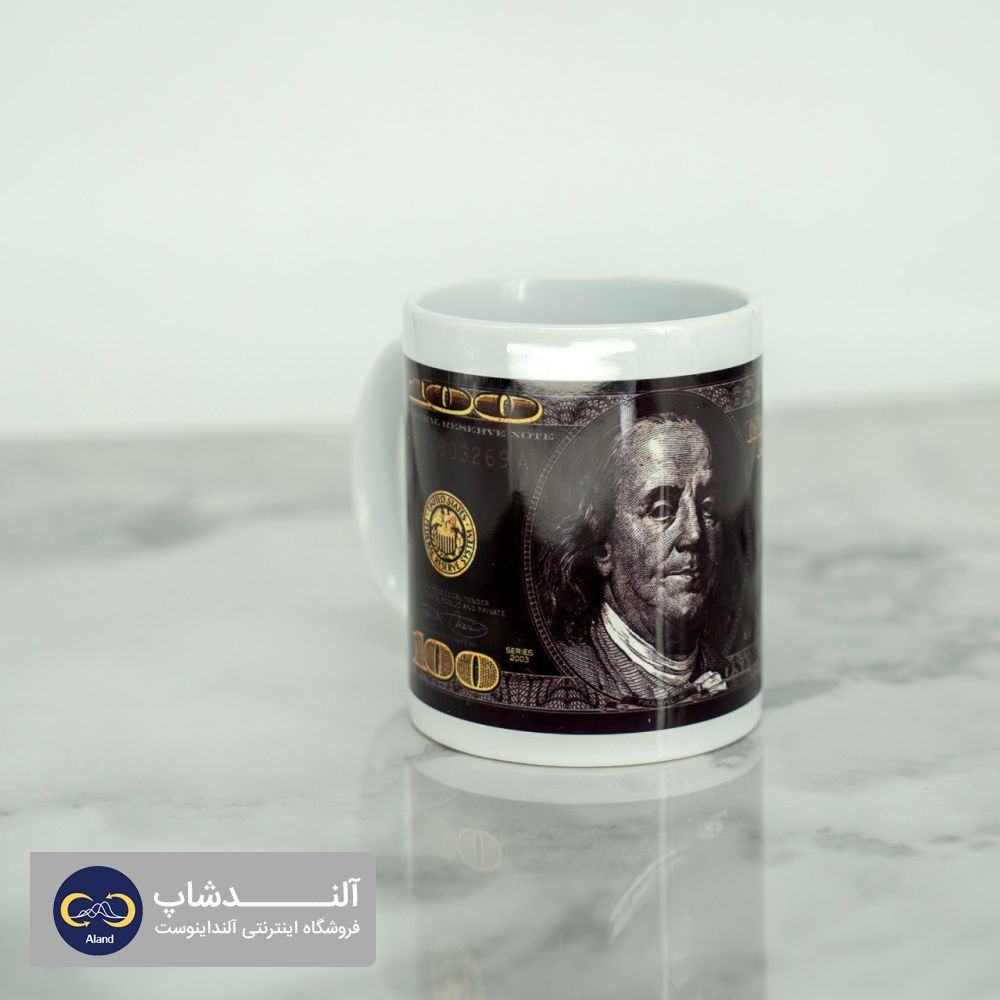 ماگ طرح 100 دلاری Black