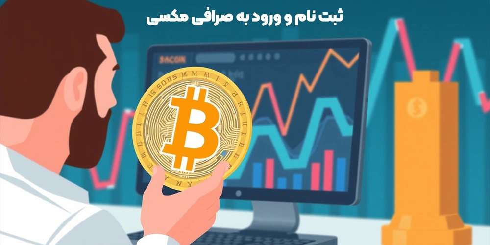  ثبت نام و ورود به صرافی مکسی