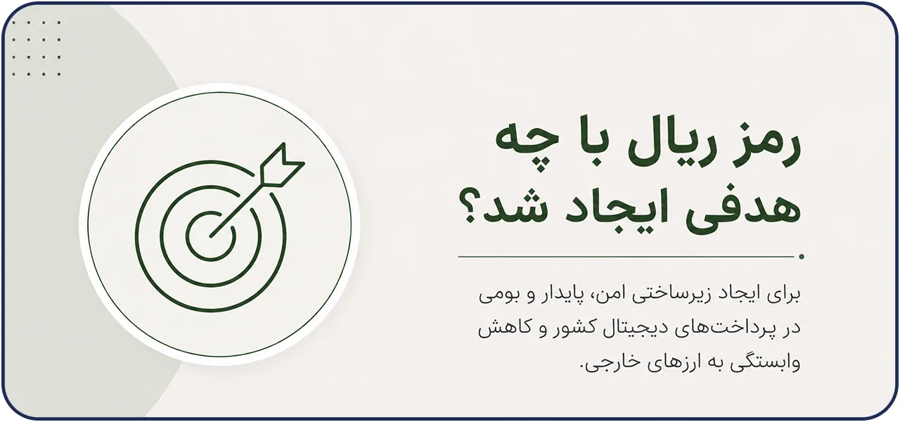 هدف ایجاد رمز ریال