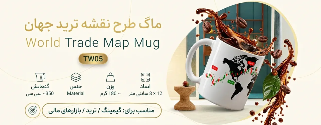 ماگ طرح نقشه ترید جهان