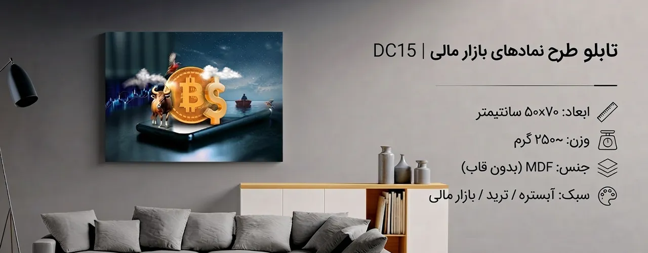 تابلو طرح نمادهای بازار مالی